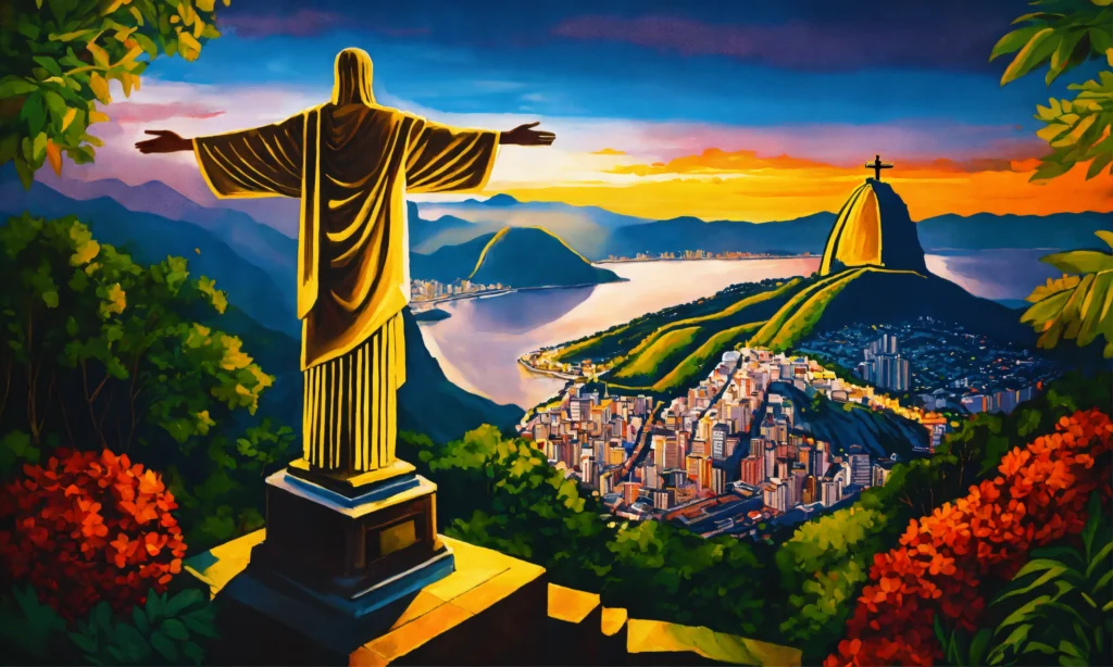 representação de brasil e jesus